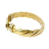 7.75” Pre-owned 9CT Diamond Set Hook & Loop Bangle (85.56g)